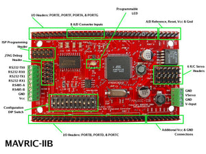 MAVRIC-IIB ATmega128 AVR Microcontroller Board