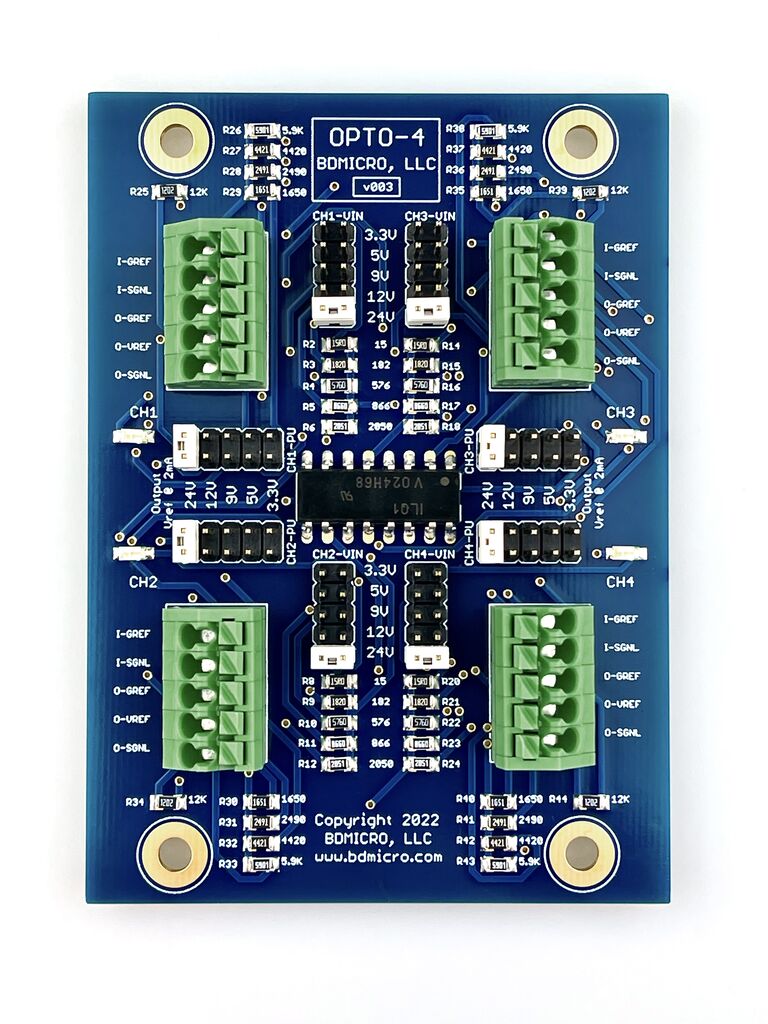 OPTO-4 - 4-Channel Optical Isolator – BDMICRO, LLC